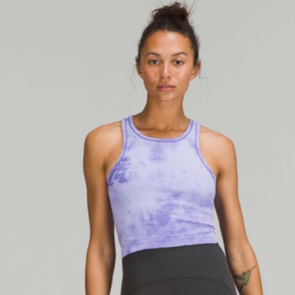 Lululemon Ebb to Street Cropped Racerback Tank Top